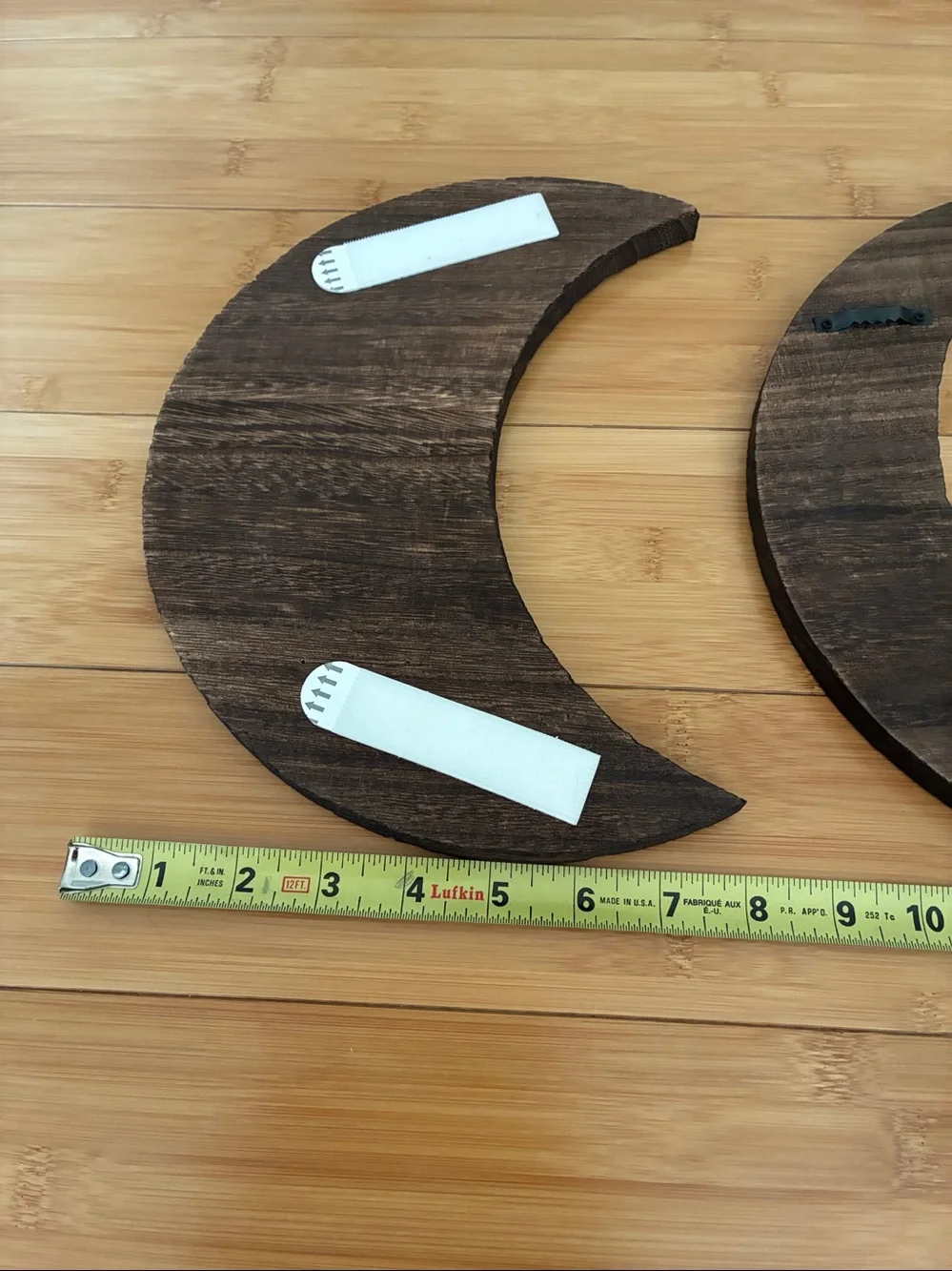 2 Piece Wood Moon Mirror Boho Wall Set